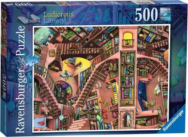Ravensburger Colin Thompson Ludicrous Library 500 Piece Puzzle image 0